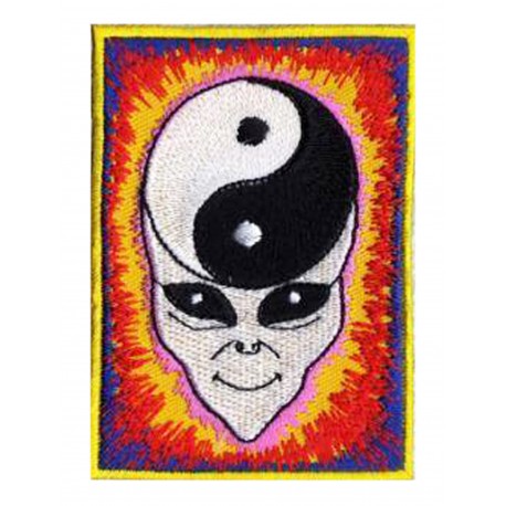 Iron-on Patch Alien Ying Yang