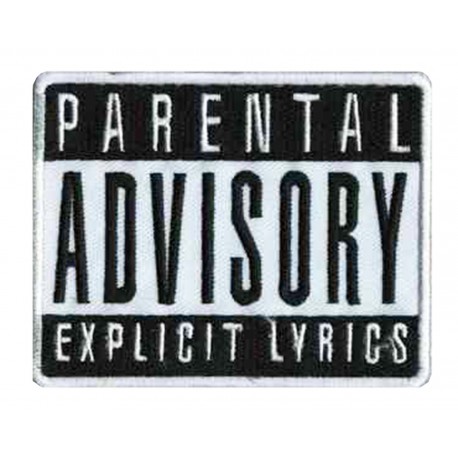 Patche écusson thermocollant Parental Advisory