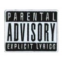 Parche termoadhesivo Parental Advisory