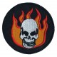 Iron-on Patch burning skull