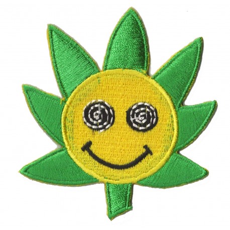 Parche termoadhesivo smiley de la flor