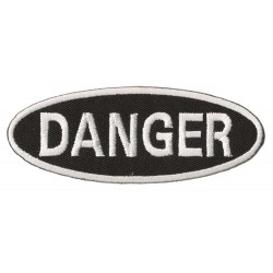 Aufnäher Patch Bügelbild Danger