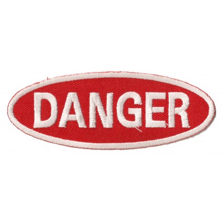 Iron-on Patch Danger