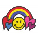 Iron-on Patch emoticon Rainbow