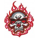 Iron-on Patch Fire Skull