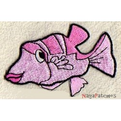 Aufnäher Patch Bügelbild Fisch