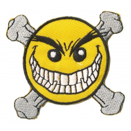 Iron-on Patch Smiley grrr