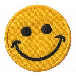 Iron-on Patch Emoticon Yellow