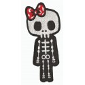 Iron-on Patch Lady Skeleton