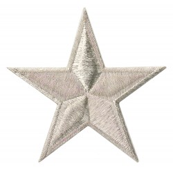 Iron-on Patch silver star