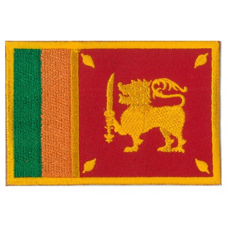 Patche écusson drapeau Sri Lanka