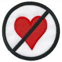 Iron-on Patch No Love