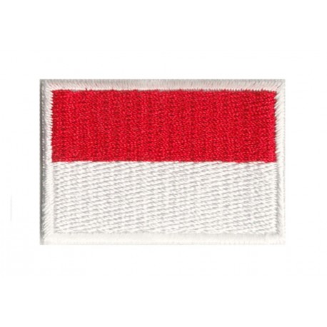 Aufnäher Patch klein Flagge Bügelbild Indonesien