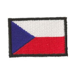 Aufnäher Patch klein Flagge Bügelbild Rep. Tschechisch