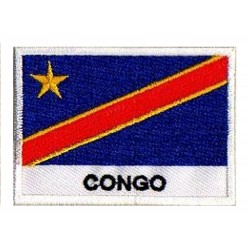 Aufnäher Patch Flagge Kongo