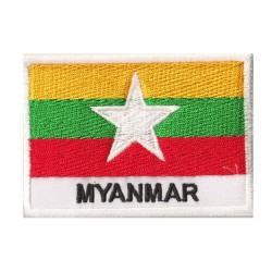 Aufnäher Patch Flagge Myanmar Birma