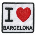 Patche écusson thermocollant I love Barcelona