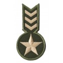 Patche écusson thermocollant grade militaire