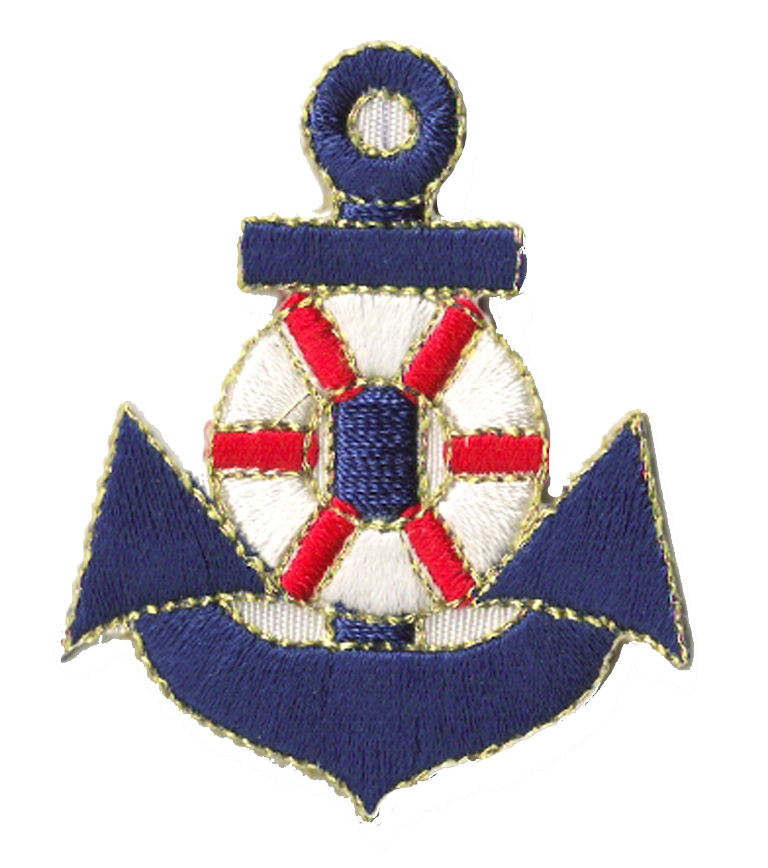 Iron-on Patch Marine anchor navy