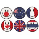 Iron-on Patch emoticon Countries