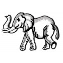 Iron-on Patch Elephant