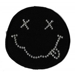 Aufnäher Patch Bügelbild emoticon gaga