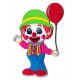 Patche écusson thermocollant clown