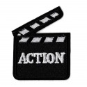 Patche écusson clap cinéma action