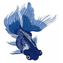 Iron-on Patch fighting fish