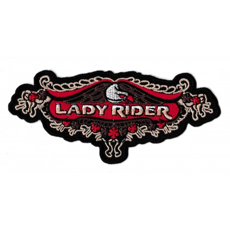 Patche écusson lady rider motard