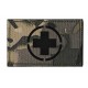 French army low visibility PVC patch medic