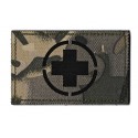 Patche PVC croix médecin guerre camouflage