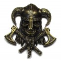 Viking cast metal badge