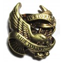 Rider Eagle cast metal badge