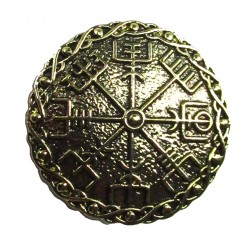 Broche de metal Vegvisir Viking