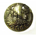 Broche de metal Drakkar Viking