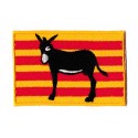 Parche bandera termoadhesivo burro catalán