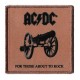 AC DC Canon patche officiel patch écusson sous license