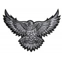 Iron-on Back Patch Grey Eagle